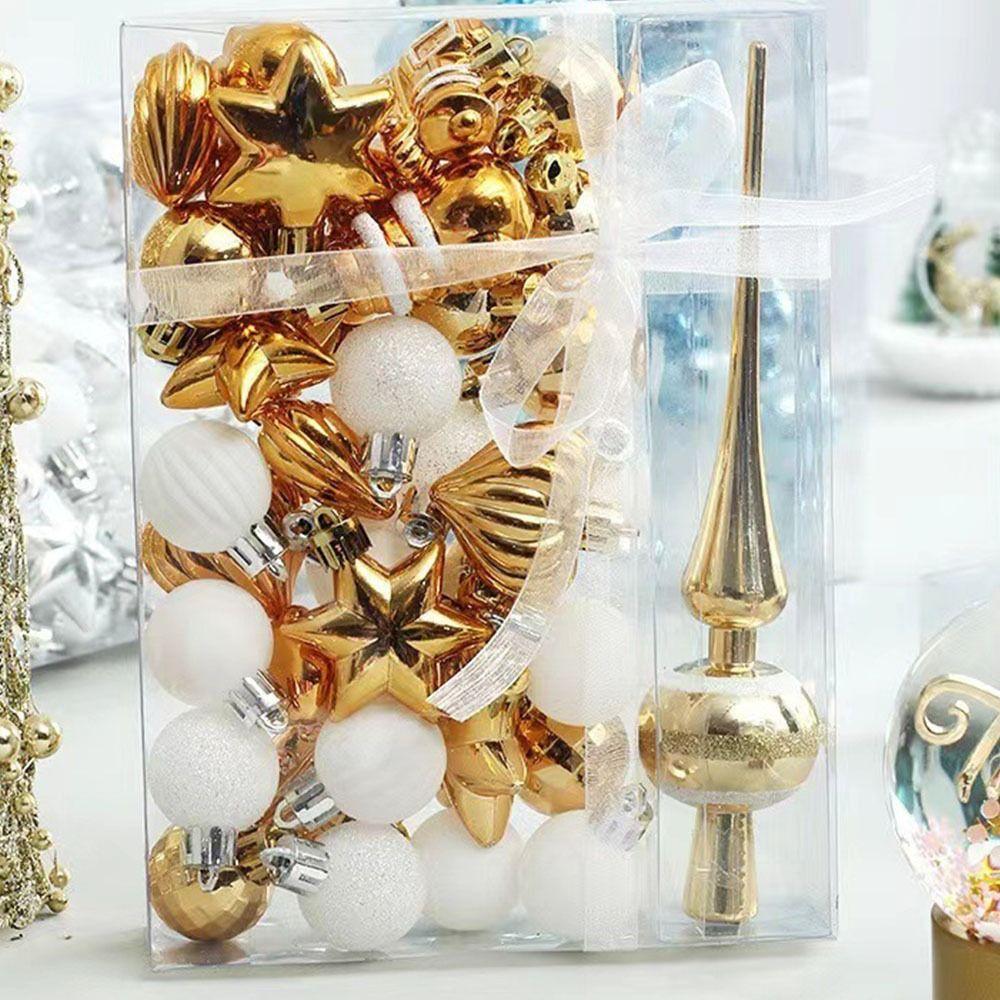 

Unique Christmas Hanging Balls Plastic Christmas Tree Pendant Home Xmas Decor