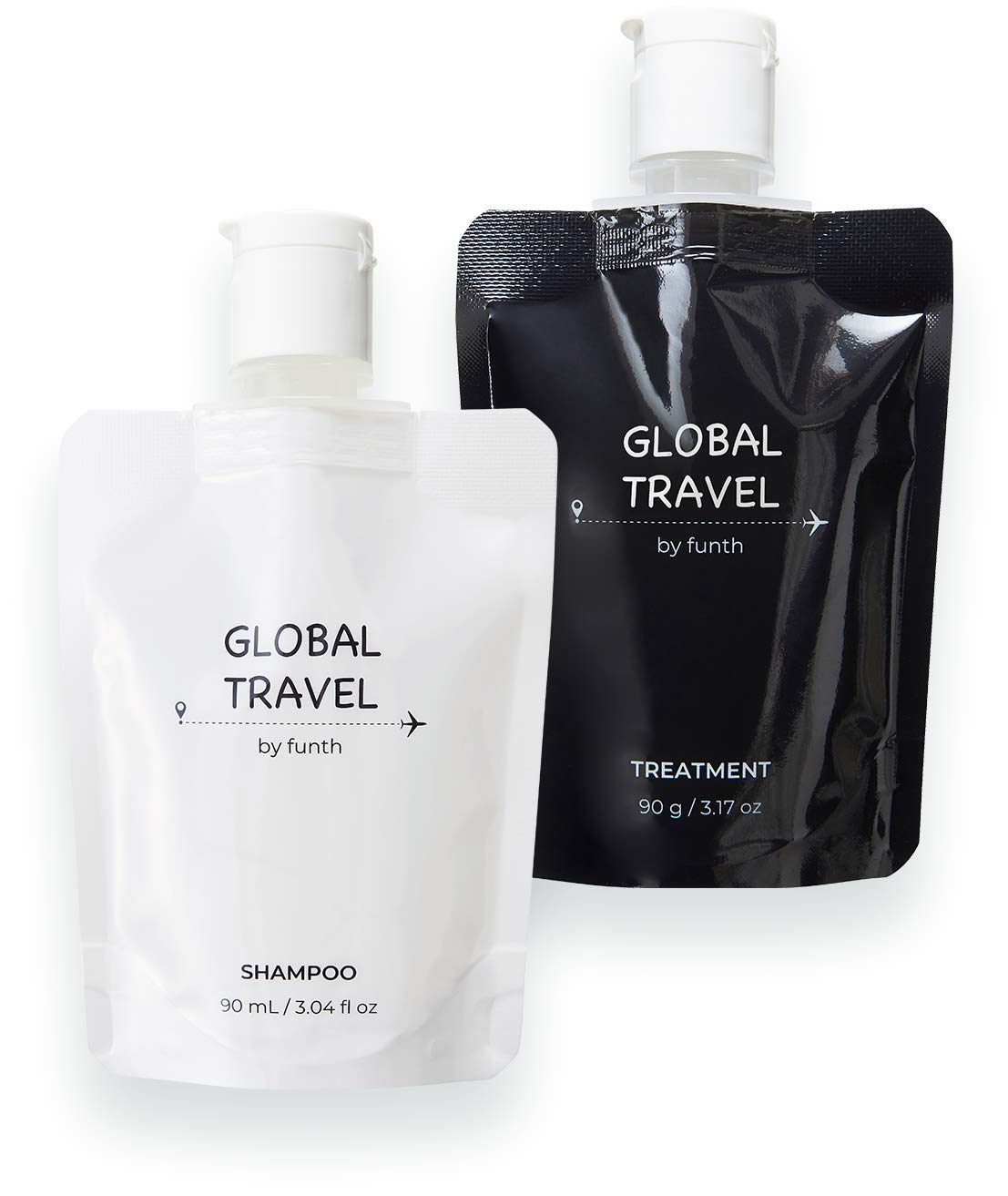

Дорожный набор GLOBAL TRAVEL Шампунь 90 мл Лечение 90 г Для путешествий Совместимость с жесткой водой [Совместимость за рубежом] &