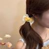 Yousheng Hair Tie Embroidery Lace Double Layer Bow Decor Hair Rope High Elasticity Ponytail Holder Women Hair