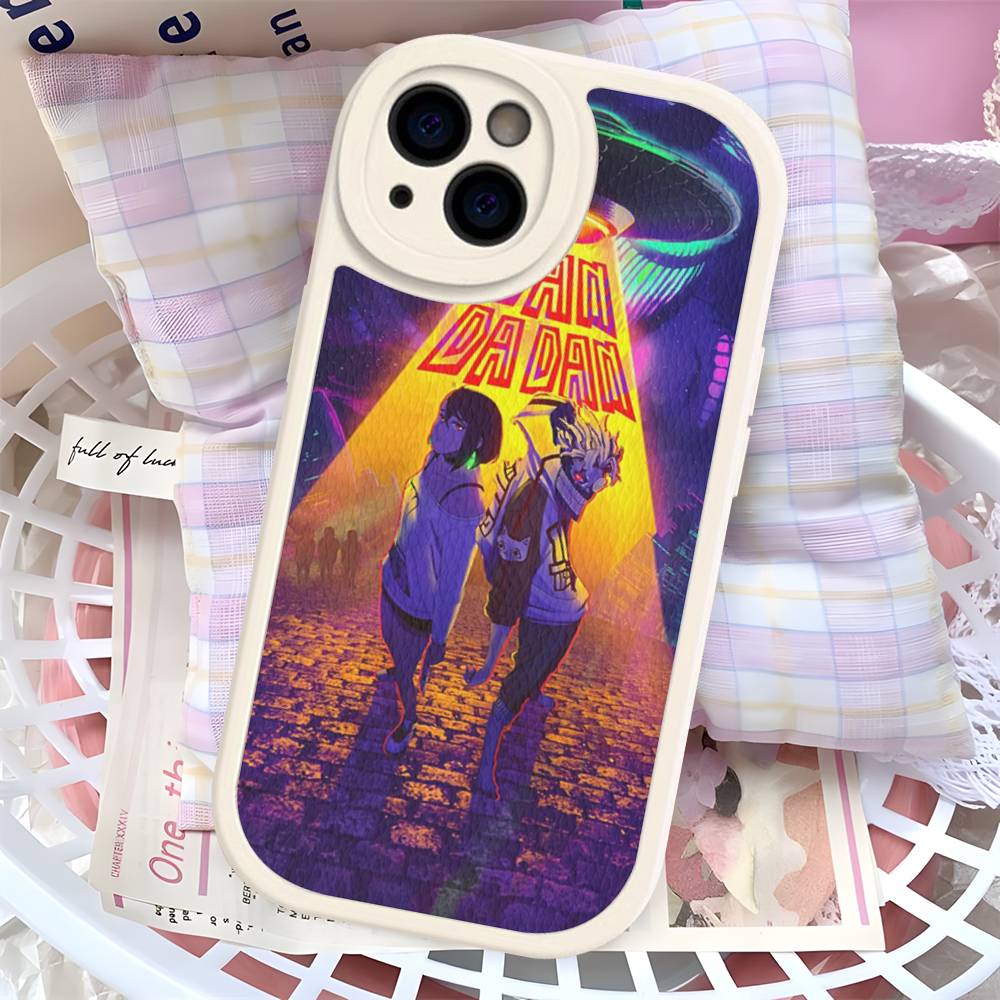 

D-Dandadan Anime Leather Phone Case For iPhone 16 16e 15 14 13 12 11 Pro Max Plus Mini Cover iPhone 15 pro