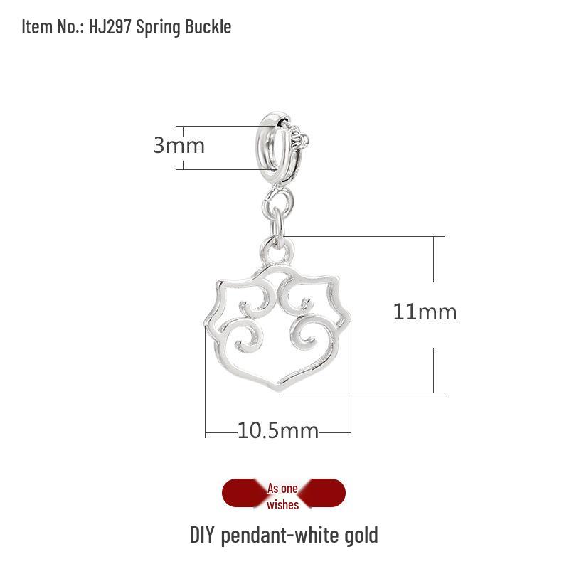 Přívěsky na náramek s charakterem Fu: Zlaté pískové přívěsky a distanční korálky pro DIY šperky