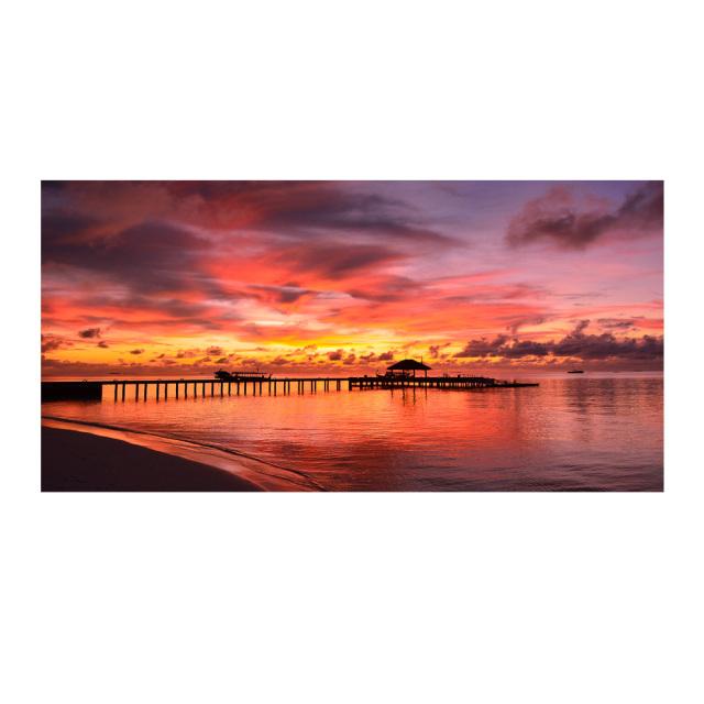 Sea Beach Bridge Posters And Prints Landscape Pictures Canvas Painting Modern Home Decor Wall Art For Living Room Sunset Cuadros