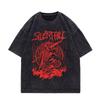 Game Silent Hill  Vintage Washed Tshirt Men Women Gothic Fashion T Shirts High Quality Cotton Oversized Tshirts Streetwear
