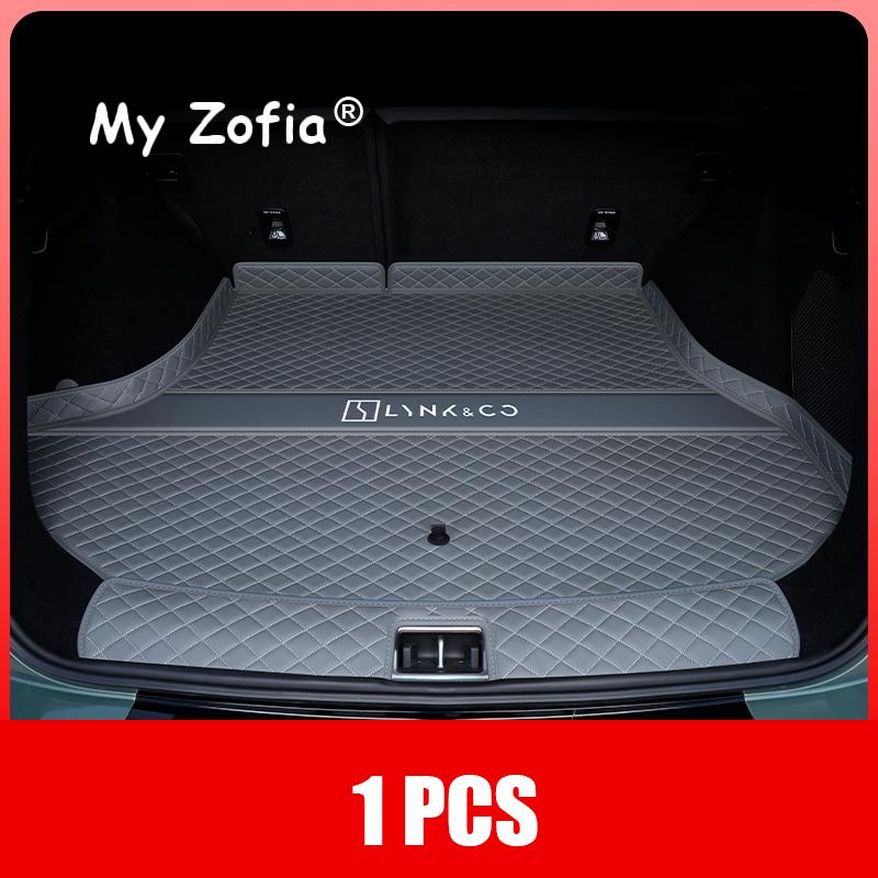 For Lynk & Co 08 EMP 2024 2025 2026 Car Boot Mat Rear Trunk Liner Cargo Leather Floor Carpet Tray Protector Accessories Mats