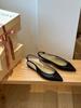 Hyoave Sienna Slingback Flats - Black