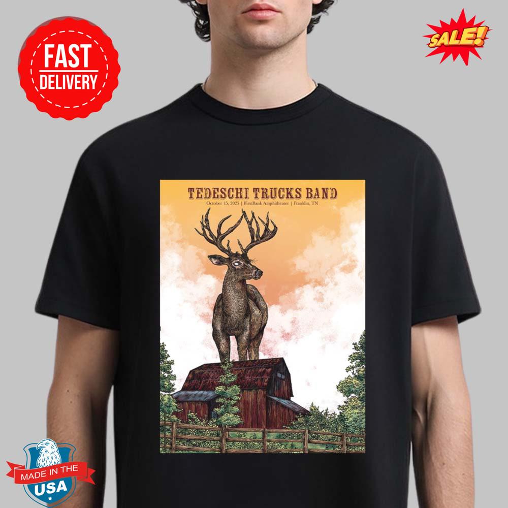Tedeschi Trucks Band Franklin Tennessee 2025 At FirstBank On Oct 15 T-Shirt 3XL