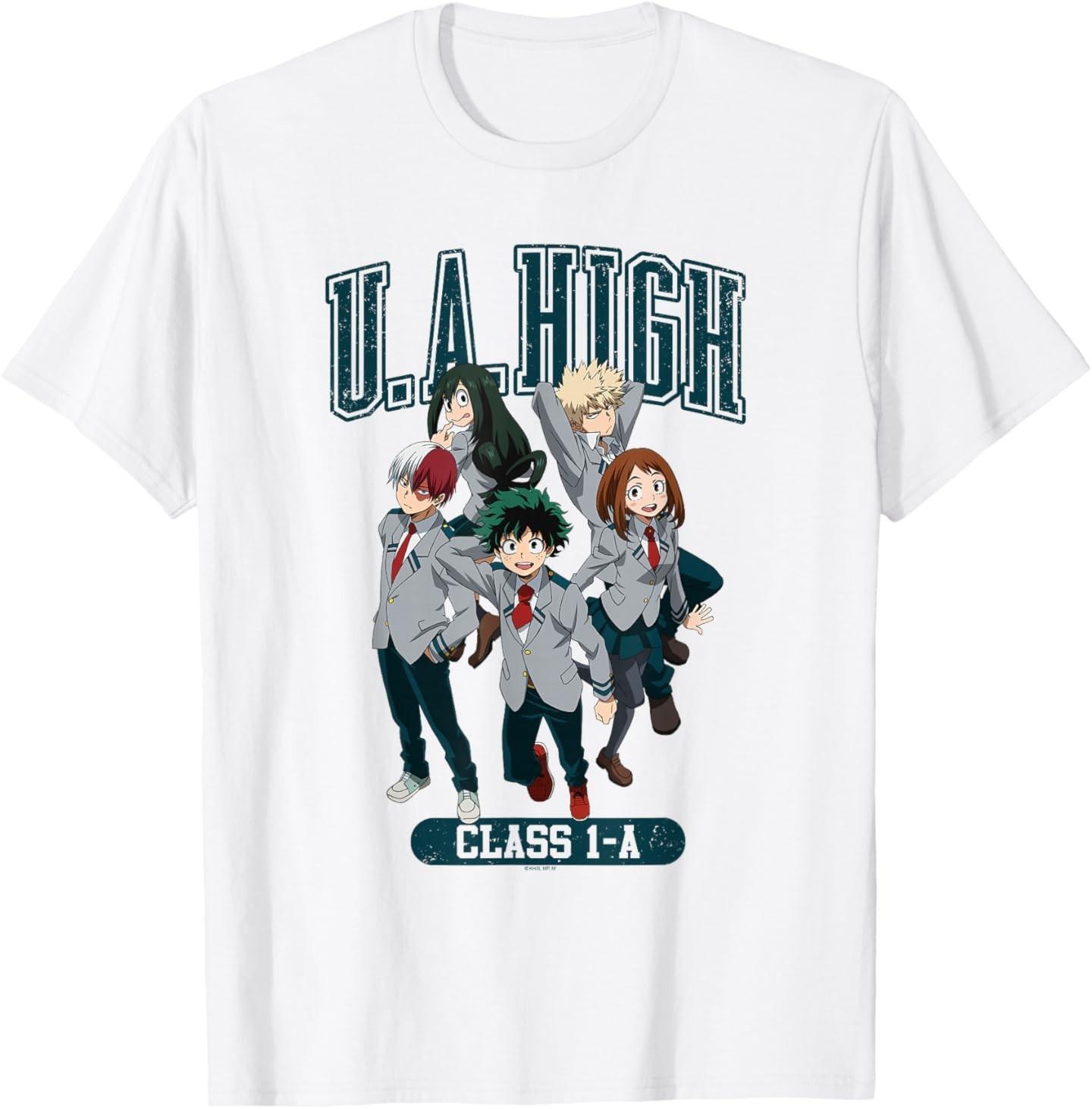 My Hero Academia UA High Class-1A Uniform Anime T-Shirt XXXXL