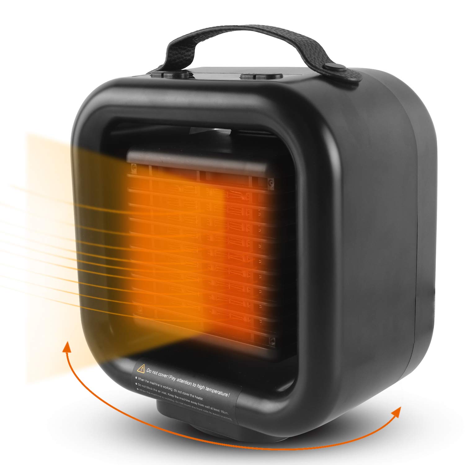 

Ceramic Electric Fan Silent SUPER Energy Overheat Fall Protection [2020] Heater, Heater, Heater, DREAM, Feet, Tabletop, Small, Oscillating, 3-Stage чорний