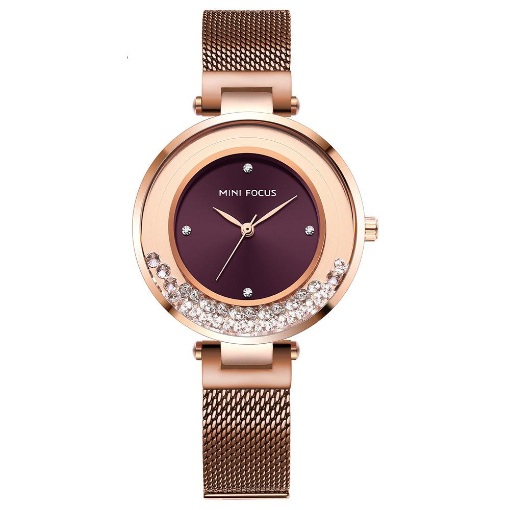 Women's Watch Diamond-encrusted Fashion Women's Watch Hot Style Steel Mesh Strap Women's Watch