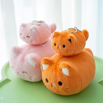 Niedliche Niedliche Kätzchenpuppe Plüschtier Zugkordel Katzenpuppe Mädchen Tasche Schlüsselanhänger Puppe