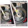 Heavy-duty Steel Motorcycle Front Wheel Stand Wheel Chock Upright For Trailer Mount Trailer Rack Parking Fixed Frame Dirt Bike