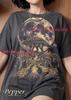 Ankylosaurus Dinosaurieälskare Förhistoriskt Vilda Djur Comfort Colors® T-shirt, Vulkaneld Fullmåne Vintage Retro Paleontologi Y2K Tee