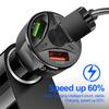 Auto-Zigarettenanzünder Universell 7A 48W USB-Autoladegerät Zigarettenanzünder-Verteiler 3 Ports Schnellladung 3.0 Schnellladeanschlüsse