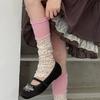 Thin Floral Leg Warmers Floral Pattern Mid Calf Socks New Floral Leg Socks  Women Daily Wear