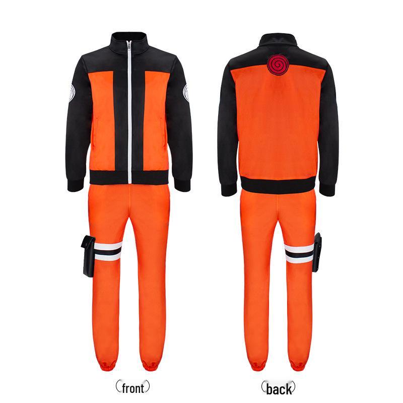 Naruto Uzumaki Cosplay Tepláková souprava a plášť set