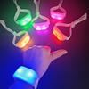 Pulseira LED Controlada Remotamente Programada 2 LEDs Logotipo Personalizado Pulseira Festa Concerto Iluminação Banda