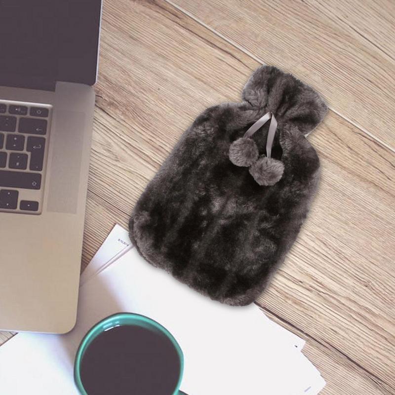Warm Water Bag Cloth Cover Soft Simulation Plush Cute Hot Water Bottle Cover Helps Keep Hot Water Bag Insulated Fleece Cover