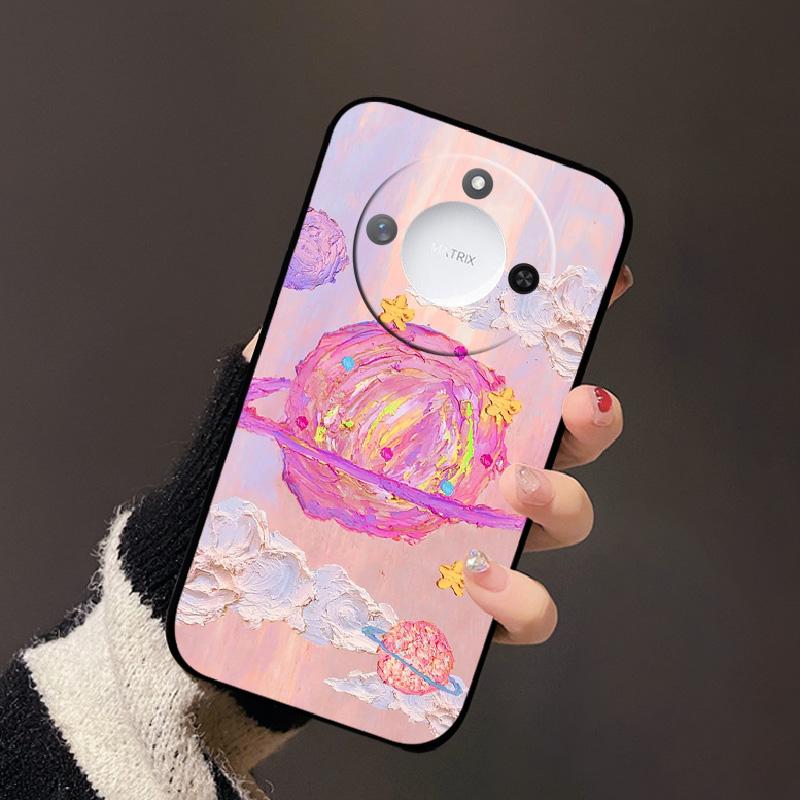 Luxury Cartoon Case For Honor X60 Soft TPU Silicone Phone Back Cover For Huawei Honor X60 BRC-AN00 Shockproof Bumper Phone Bags