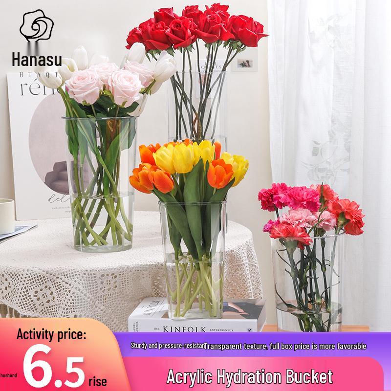 Genomskinlig Akryl Blompåse - Enkel Europeisk Stil