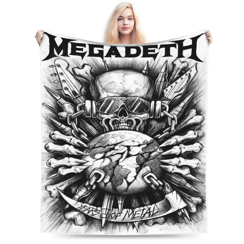 Killing Is My Business Rock Band Blanket Flannel Megadeths Lightweight Throw Blanket for Car Sofa Couch Bedspread