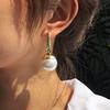 Pearl Earrings for Women Baroque Simulated Pearl Charms Kpop Earrings Kolczyki Ladies Jewelry Christmas Gift