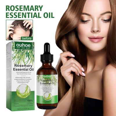 60 ml Biberiye Saç Büyüme Esansiyel Yağı Kırılma Karşıtı Onarım Hasarlı Tokluk Pürüzsüz Yumuşak Besleyici Güzellik Sağlık Esneklik Bakımı