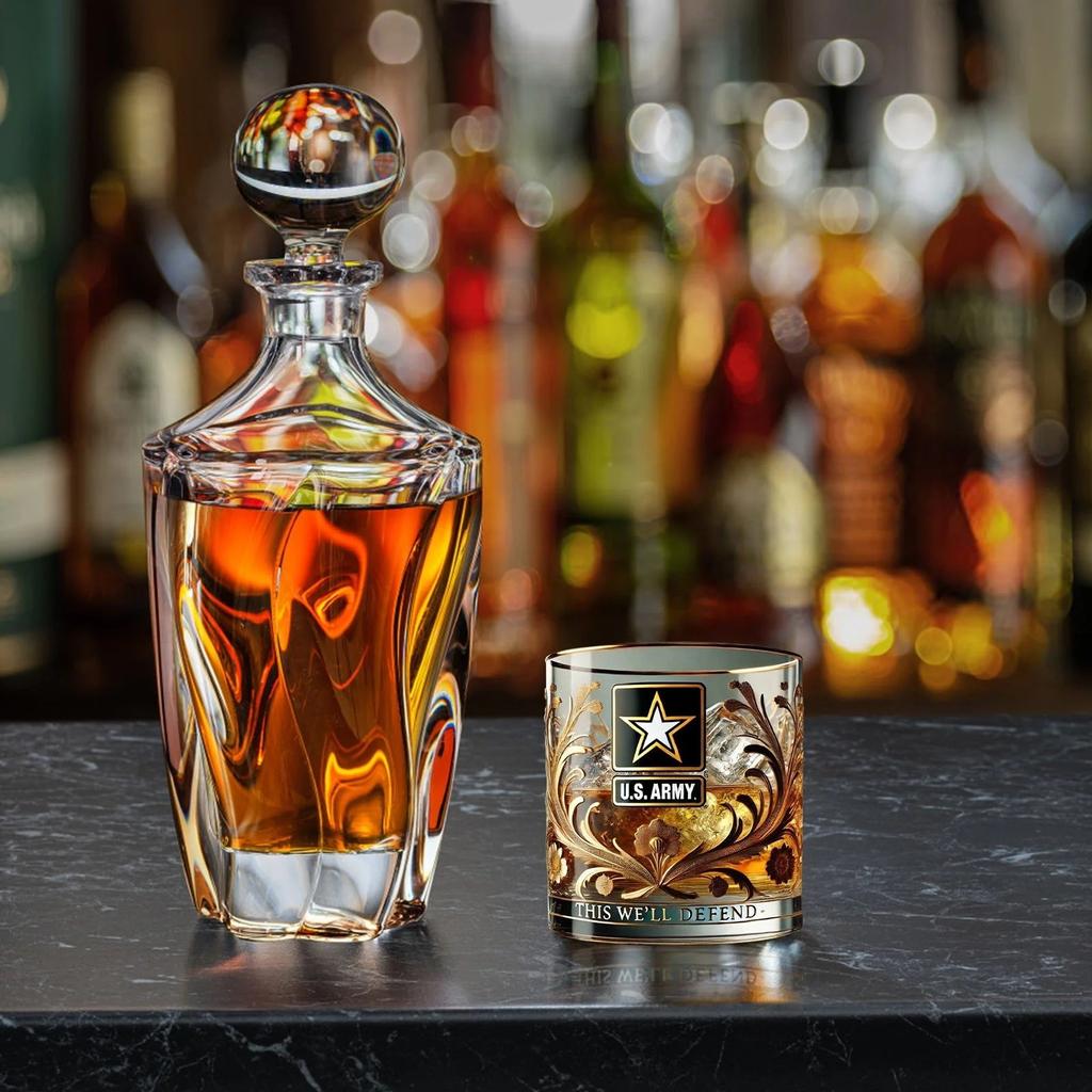 Tribute Glass Personalized Tribute Glass,  For Birthdays And Patriotic Celebrations – Ideal For Honoring Veterans And Cherishing Lasting Memories