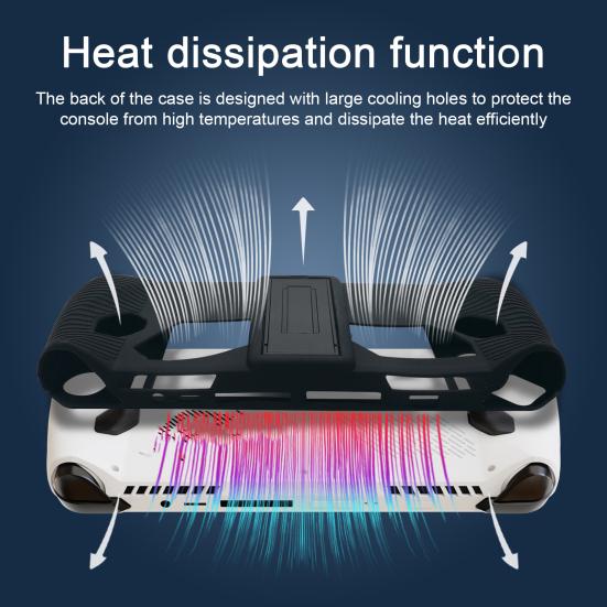 Handheld-Spielkonsole Verbessertes Spielerlebnis mit Halterung Fallfestigkeit Anti-Rutsch-Textur Schutzhülle