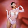 Sexy Women Oil Glossy Shiny High Cut Bodysuit  Bodycon Sexy Tights Sheer See Through Smooth Seamless Elastic Leotard Thong