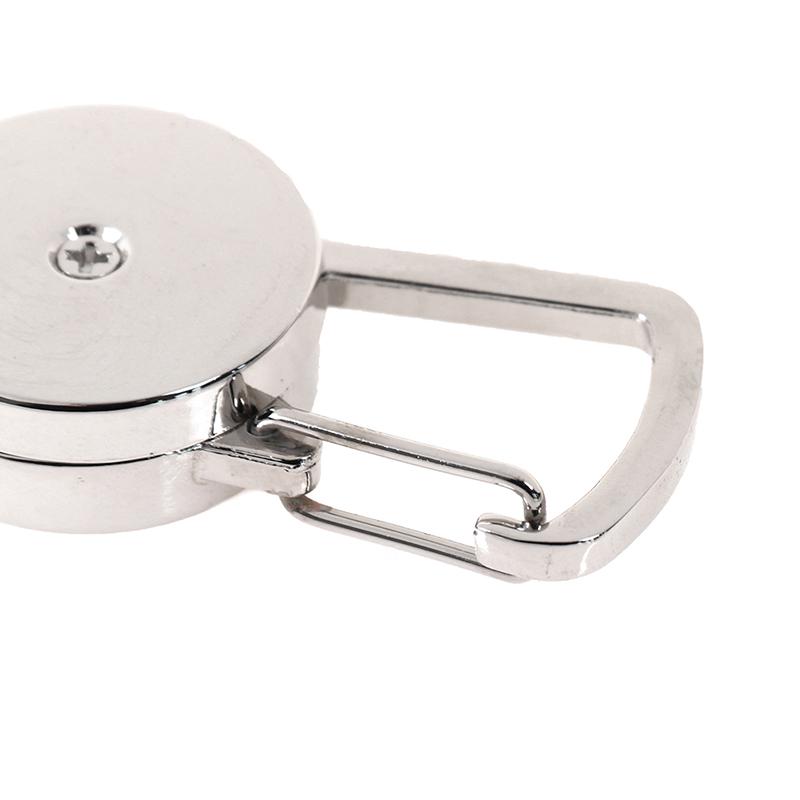 1Pc Retractable Pull Key Ring Chain Clip Carabiner Holder Recoil Extends