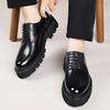 Fashion Luxury Brand Oxford Shoes Men Thick Sole Leather Shoes All-match Business Formal Men Shoes Lace Up Gentlemen's Wedding Footwear