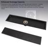 Invisible Shower Drain Rectangle Floor Drain Large Capacity Linear Floor Drain  Laundry Room