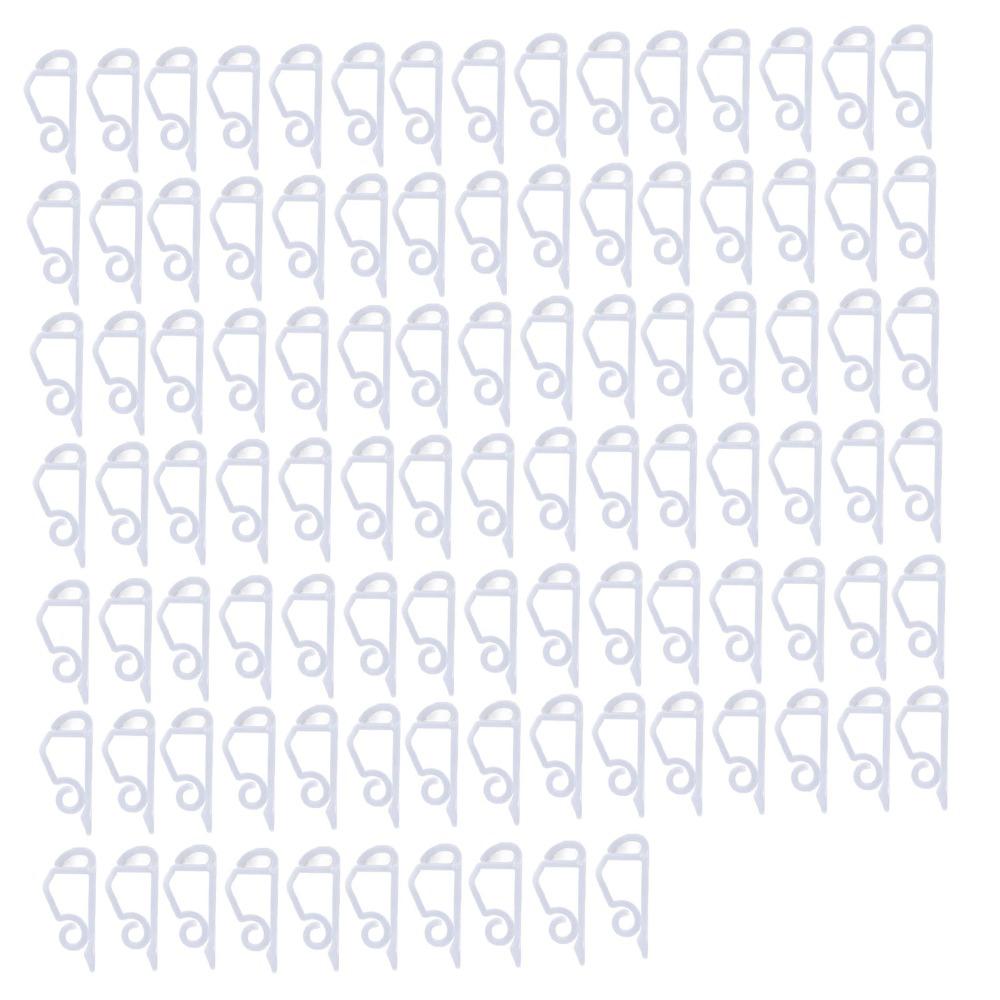 100Pcs White/Black/Green Christmas Lights Gutter Clips Reusable Plastic Gutter Clips 5*2.3cm Frostproof