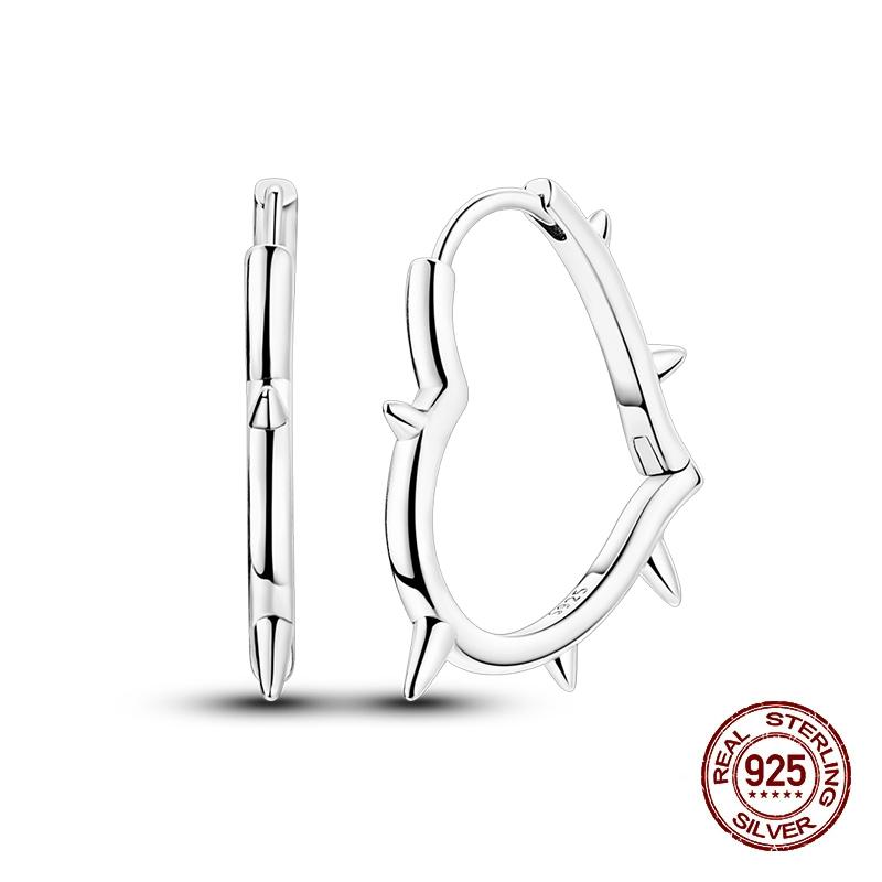 New Earrings for Women 925 Silver Color Star Geometric Entangle Zircon Earrings Fine Wedding Engagement Birthday Jewelry Gifts