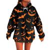 Women's Fashion Casual Halloween Print Long Sleeve Hoodie