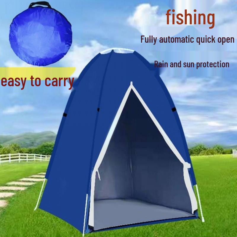 Single-Person Outdoor Fishing Tent: Rainproof, Quick-Open, Sun-Protection Shelter for Ice Fishing
