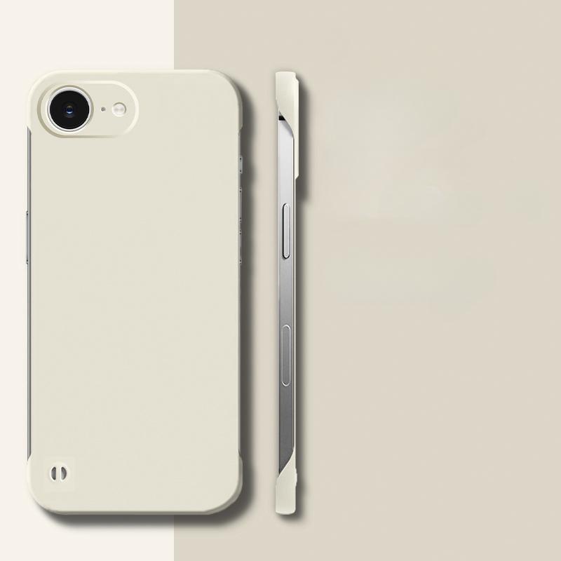 

16E ультратонкий безрамочный чехол для iPhone 16 E 16 Pro Max 16 Plus матовый жесткий защитный чехол для задней панели ПК для Apple 16 Pro 16+ чехол цвета конфеты for iPhone 16E белый