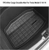 TPE Rear Back Cargo Tray Rubber Mat For Tesla Model 3 2017-2019