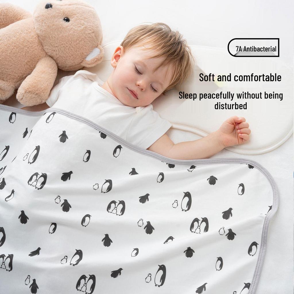 Baby Bath Towel: Pure Cotton Absorbent Gauze Swaddle, Summer Blanket, Infant Wrap