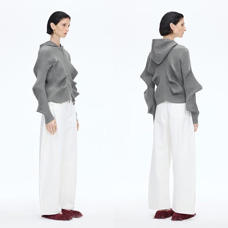 JNBY Women's Hooded Knit Sweater