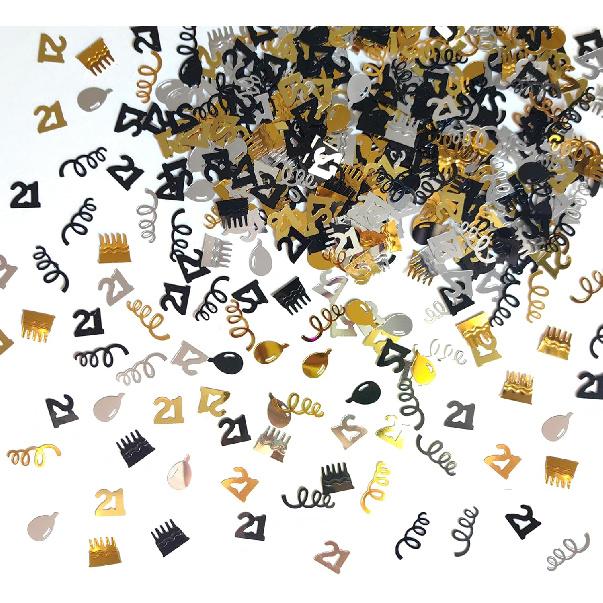 50th Happy Birthday Confetti,1000pcs 50 Years Cake Decorations Metallic Foil Balloon Confetti Scatter for Men Women Birthday Anniversary Party