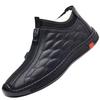 Autumn and Winter Men's Velvet Thickened Casual Leather Shoes Soft-soled Non-slip Dad Shoes Cold-resistant Warm Shoes