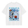 Anime Kurokos Basketball T-Shirts Oversized Midorima Vintage Washed T-Shirt Retro Kagami Taiga Daiki Akashi T-Shirt für Mann