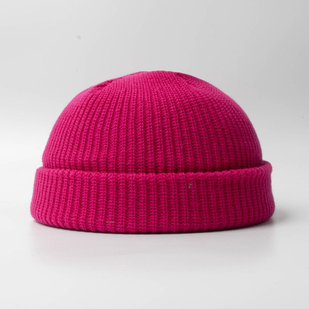 Fisherman Beanie Hats for Men Women Knit Trawler Skull Cap Watch Bonnets Spring Fall Short Stylish Plain Rolled Cuff Skullcaps