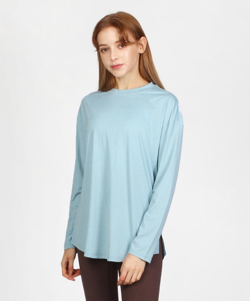 NOKJOK Loose Fit Ella Long Sleeve Tee Running Yoga Wear Pilates Wear