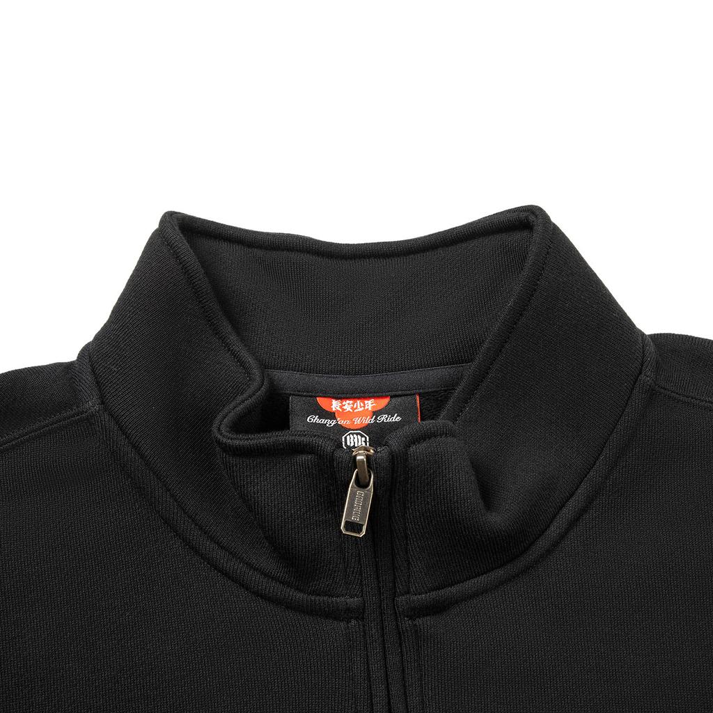 Li-Ning Basketball Series Stand Collar Letter Soft Breathable Loose Sweatshirt Men Sweatshirt AWDVH97-3