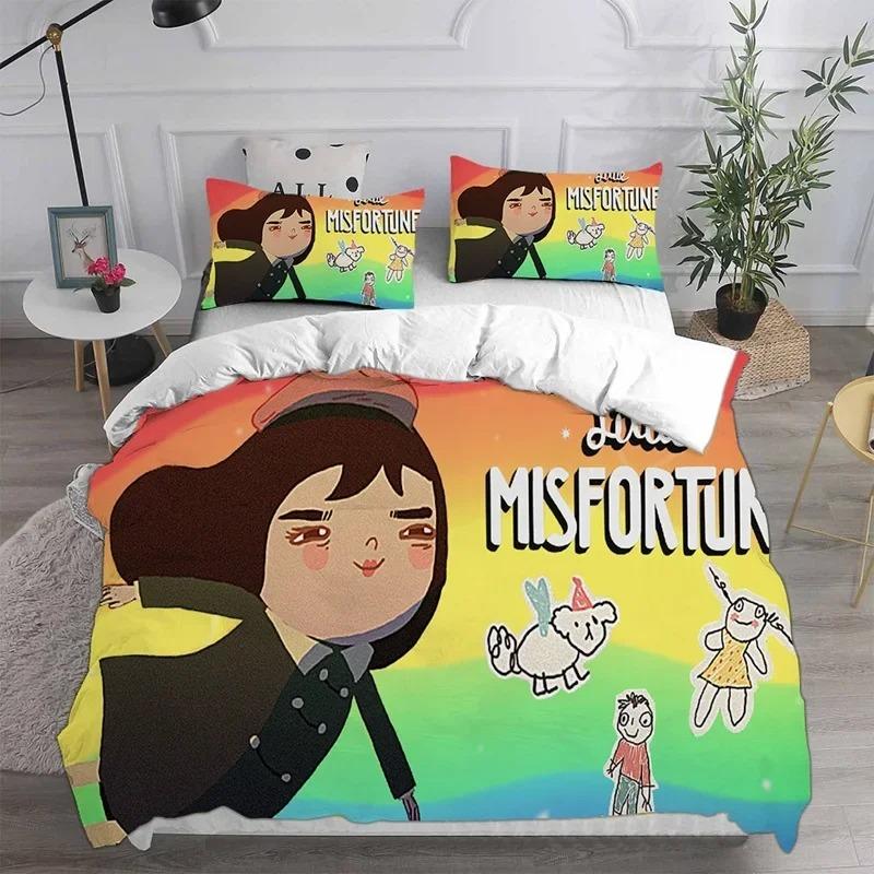 Home Textiles Little Misfortune Bedding Sets Comforter Quilt Bed Cover Duvet Cover Pillow Case Sets Kids Adult Size
