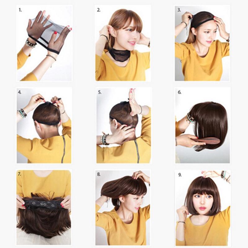 1PC Peluca Bob portátil natural Peluca de encaje frontal Pelucas de cabello preuniversal Pelucas de cabello brasileño liso