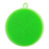 Kitchen Portable Dish Washing Scrubber Silicone Bowl Cleaning Brush Cloth Scouring Pad Pot Kitchen Cleaning Dish Sponge Tools