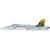 PLATZ 1/144 Flying Color Selection US Navy Carrier-Based Fighter F/A-18C Hornet Full Armament Plastic Model FC-19 Molded Color
